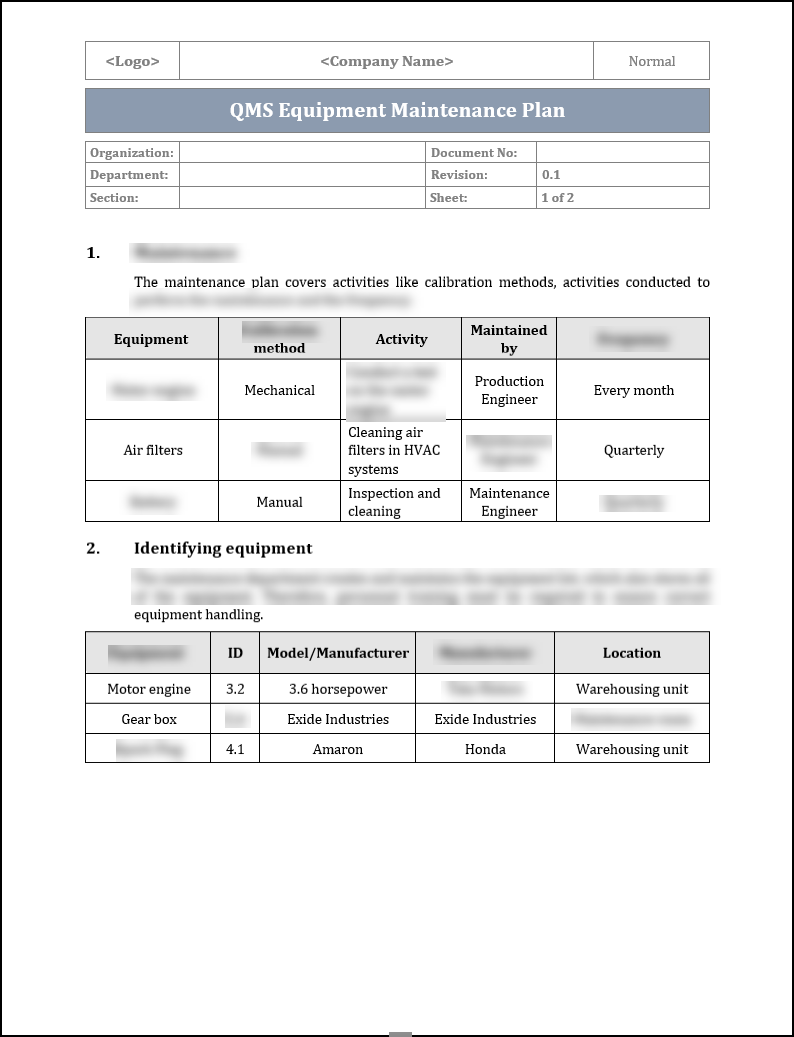 iso-9001-qms-equipment-maintenance-plan-iso-templates-and-documents