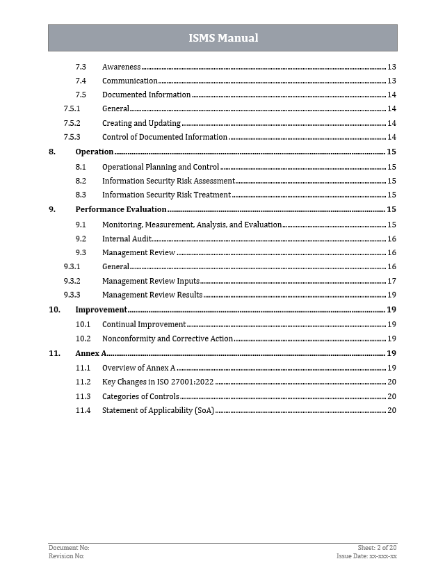 ISMS Manual - ISO 27001