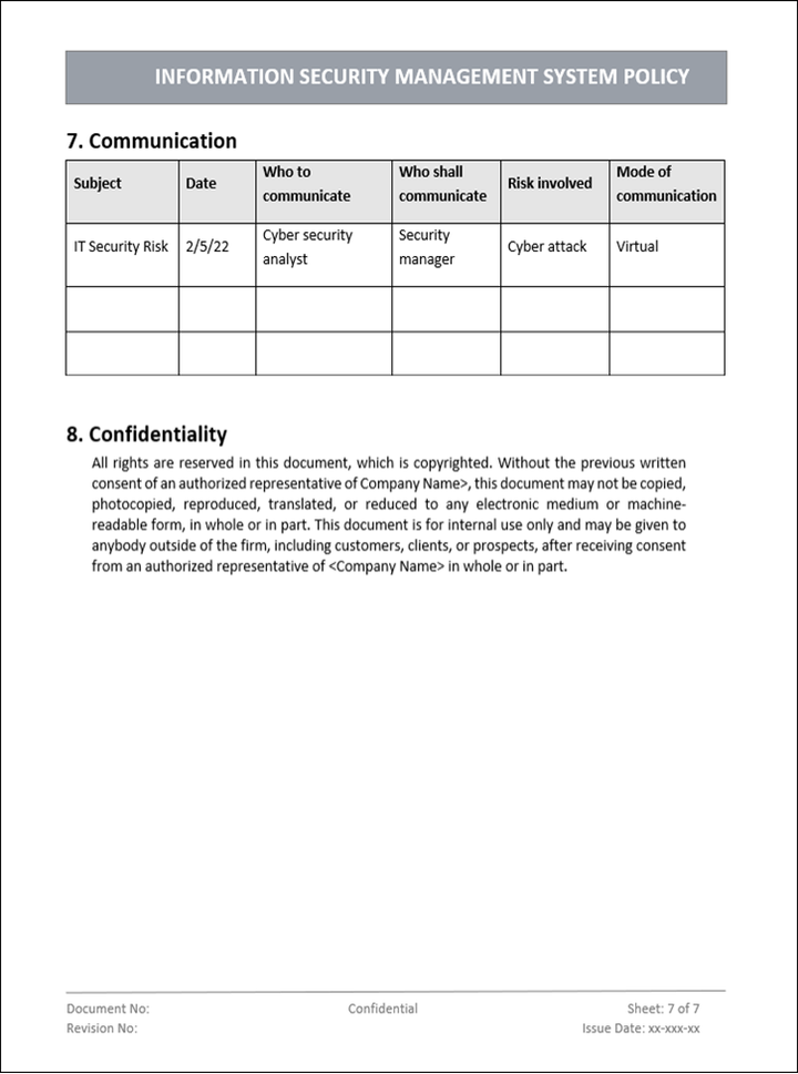 ISMS Policy