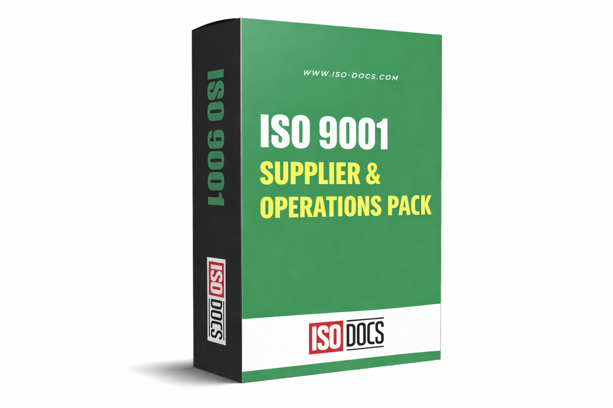 Iso Operations Components ISO 9001 Supplier & Operations Pack – ISO Templates and Documents Download