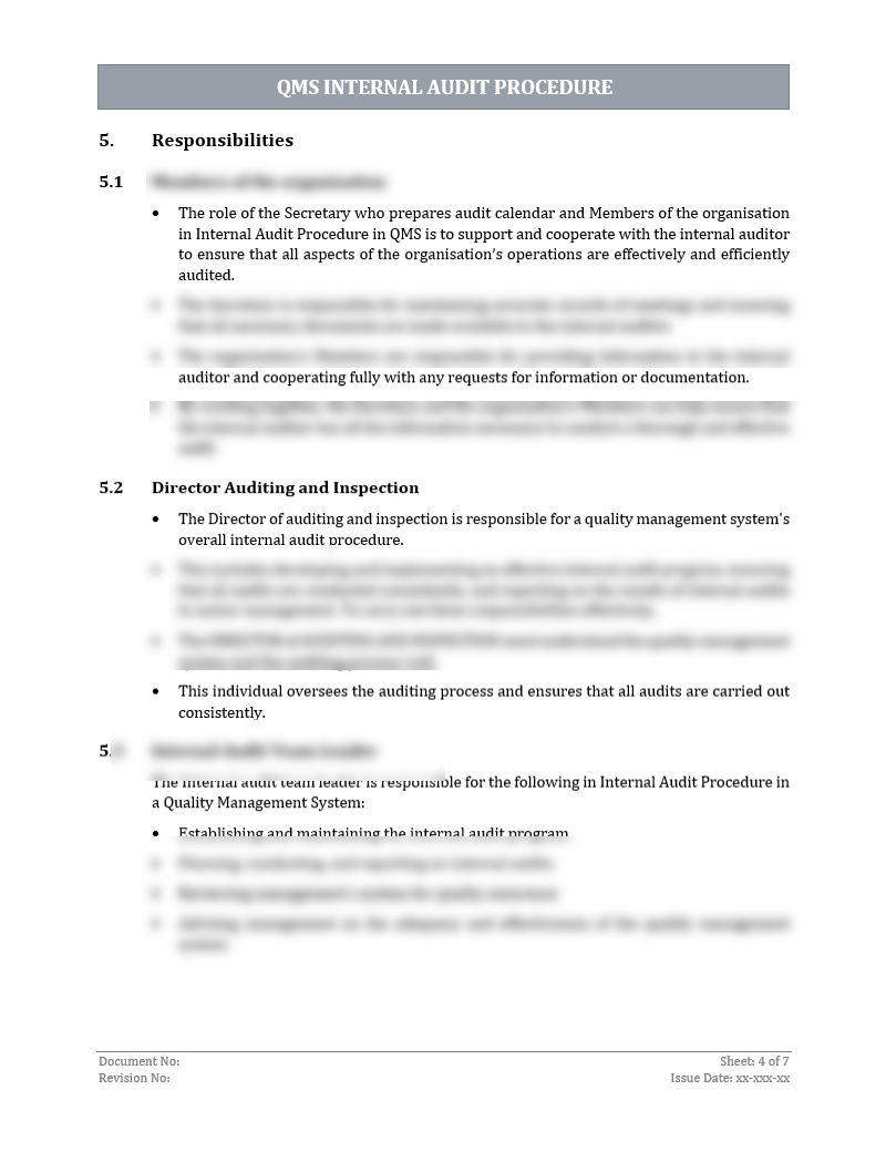 Internal Audit Text Iso 9001 Internal Audit Procedure – CBCIFO