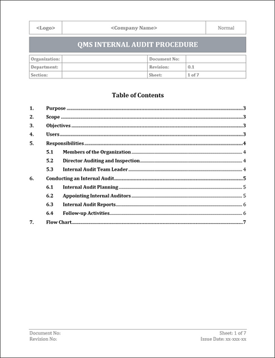 ISO 9001 Documentation Toolkit | Free Sample Template Download