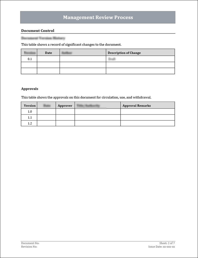 Iso Management Review Examples ISO 9001:QMS Management Review Process Template – ISO Templates and ...