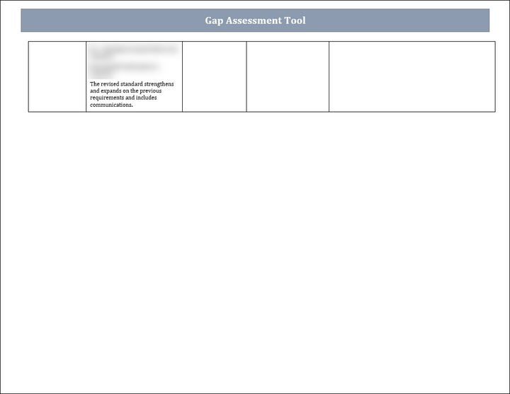 ISO 45001 Gap Assessment Tool Template