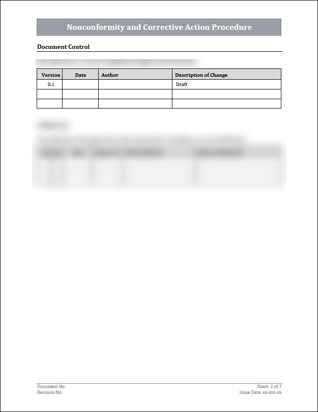 ISO 45001 Nonconformity and Corrective Action Procedure Template