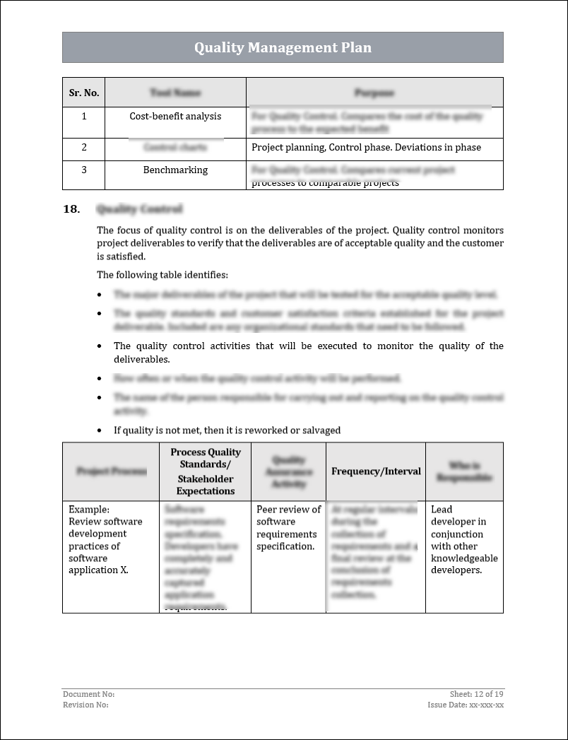 Quality And Safety Plan With Rams Example.pdf ISO 9001:QMS Quality Management Plan Template – ISO Templates and ...