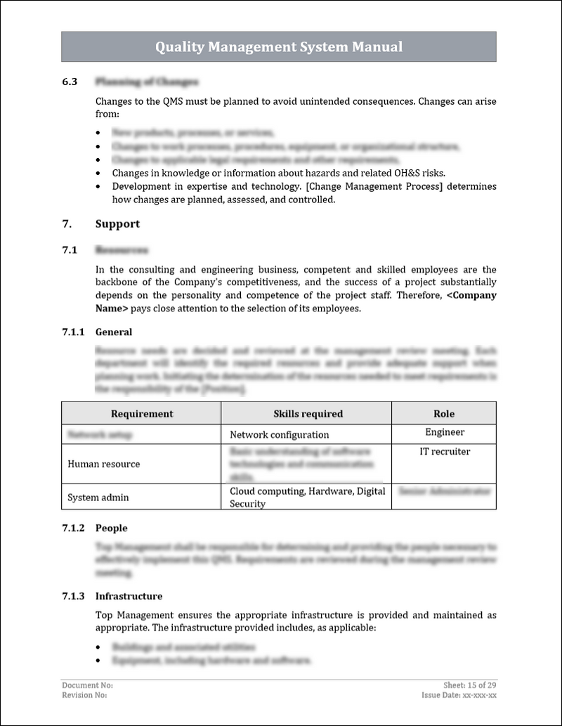 ISO 9001:QMS Quality Management System Manual Template ISO Templates ISO 9001:QMS Quality Management System Manual Template ISO Templates