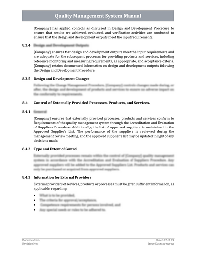 Qms Header Sample ISO 9001:QMS Quality Management System Manual Template – ISO Templates ...