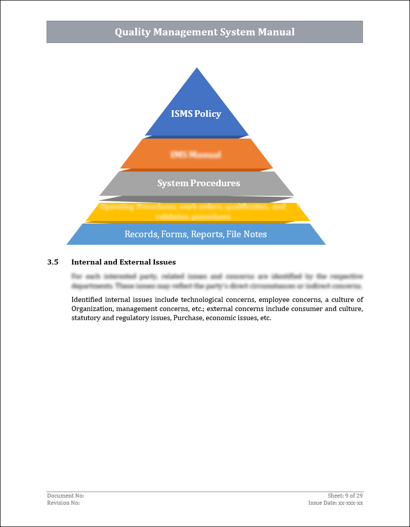 Qms Header Sample ISO 9001:QMS Quality Management System Manual Template – ISO Templates ...