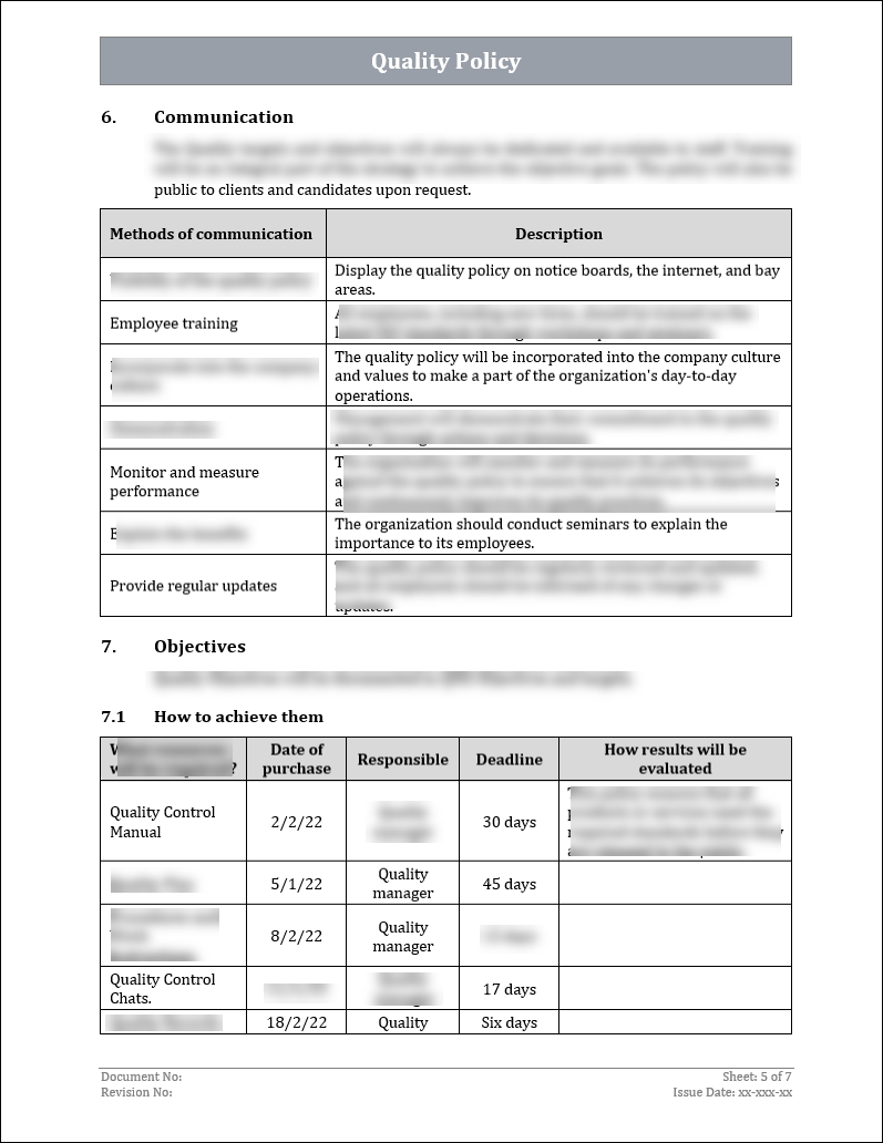 Iso Document Example ISO 9001 Documentation Toolkit | Free Sample Template Download – ISO ...