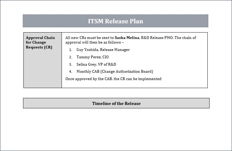 release plan template, release plan