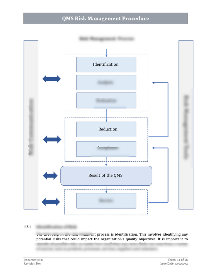 ISO 9001: QMS Risk Management Procedure