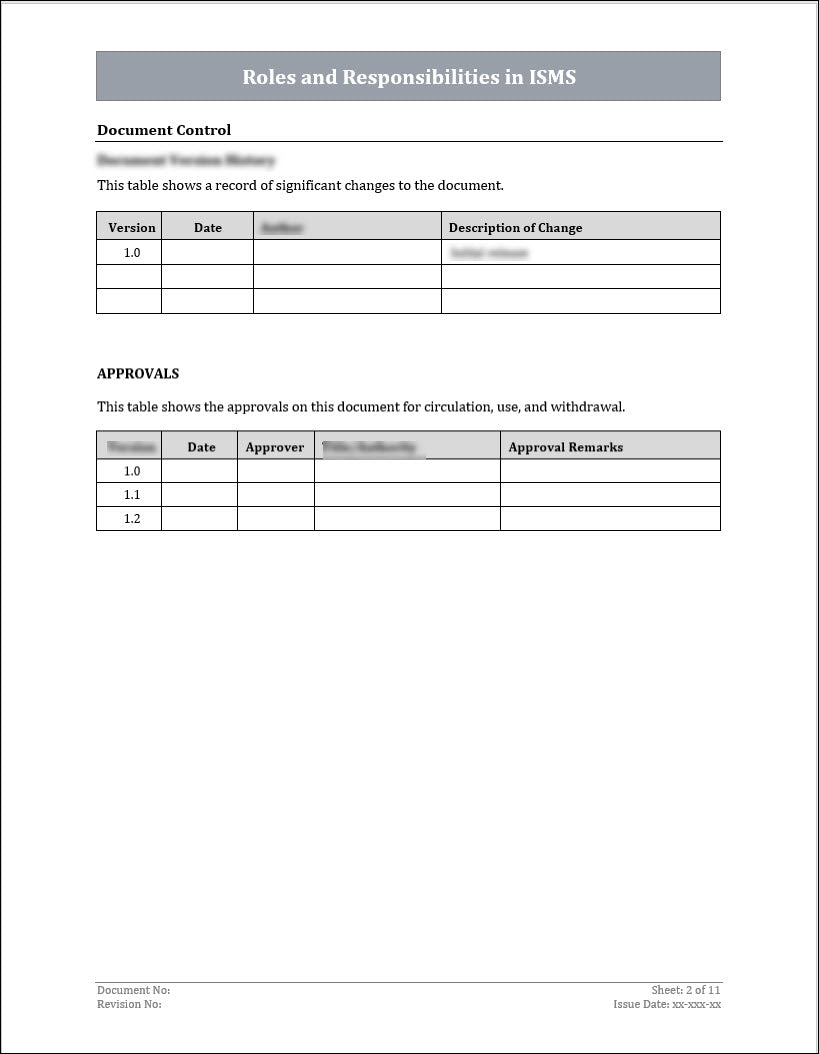 Isms Assignment ISO 27001 - Roles and Responsibilities In ISMS Template – ISO Templates ...