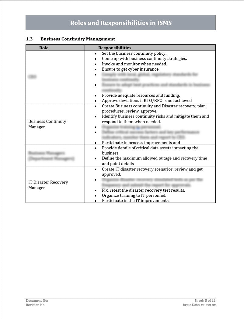 Isms Assignment ISO 27001 - Roles and Responsibilities In ISMS Template – ISO Templates ...