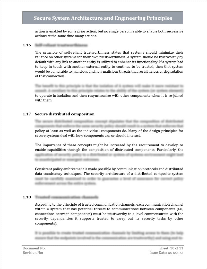 ISO 27001 - Secure System Architecture and Engineering Principles Temp ...