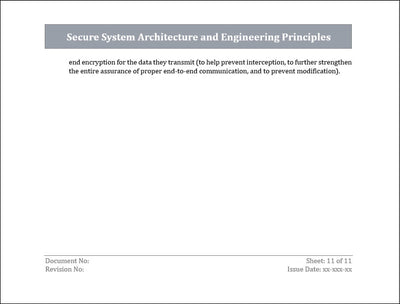 ISO 27001:2022 - Secure System Architecture and Engineering Principles Template