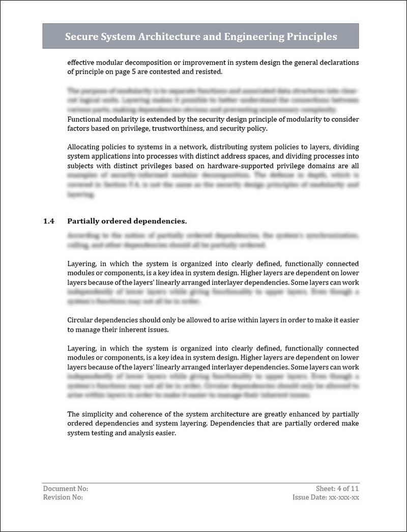 ISO 27001 - Secure System Architecture and Engineering Principles Temp ...