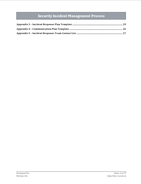 Security Event Reporting ISO 27001 - Security Incident Management Process Template – ISO ...