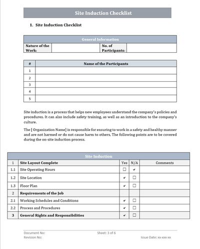 QMS Site Induction 