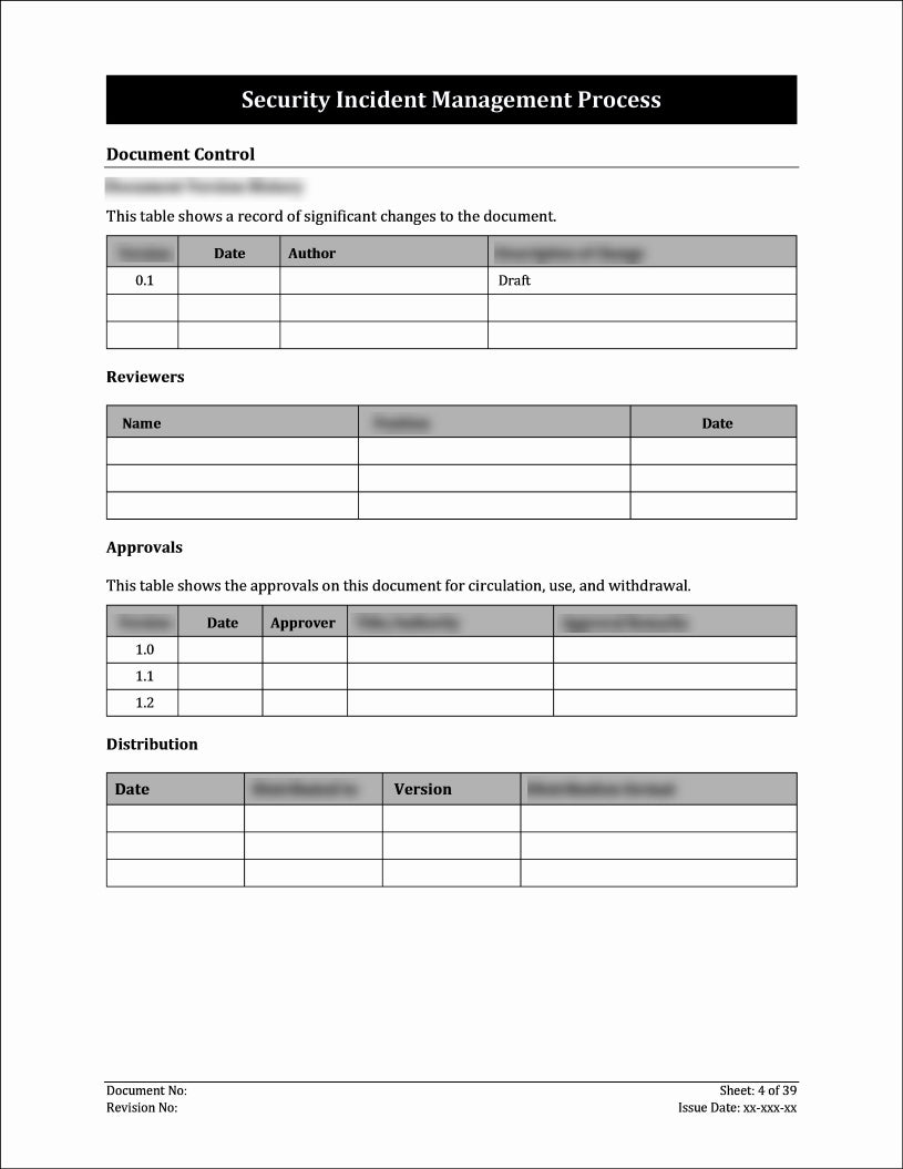 Security Event Reporting ISO 27001:2022-Security Incident Management Process Template – ISO ...