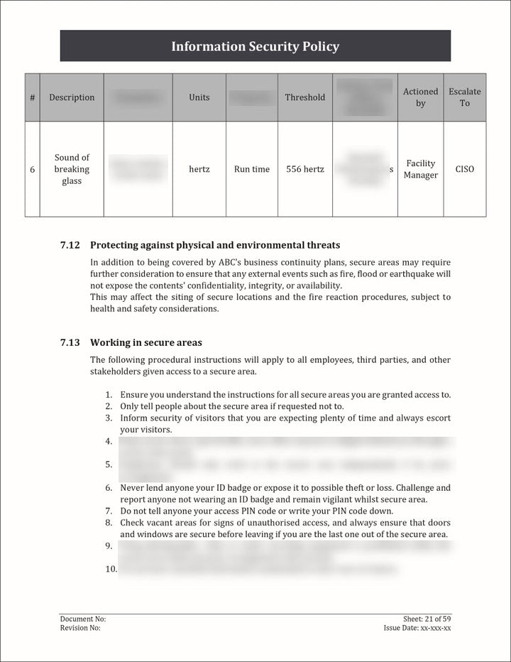 ISO 27001:2022 - Information Security Policy Template