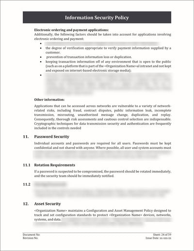 ISO 27001:2022 - Information Security Policy Template