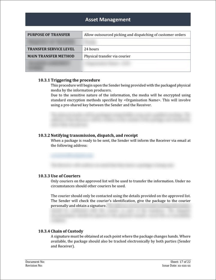 ISO 27001:2022 - Asset Management Policy Template