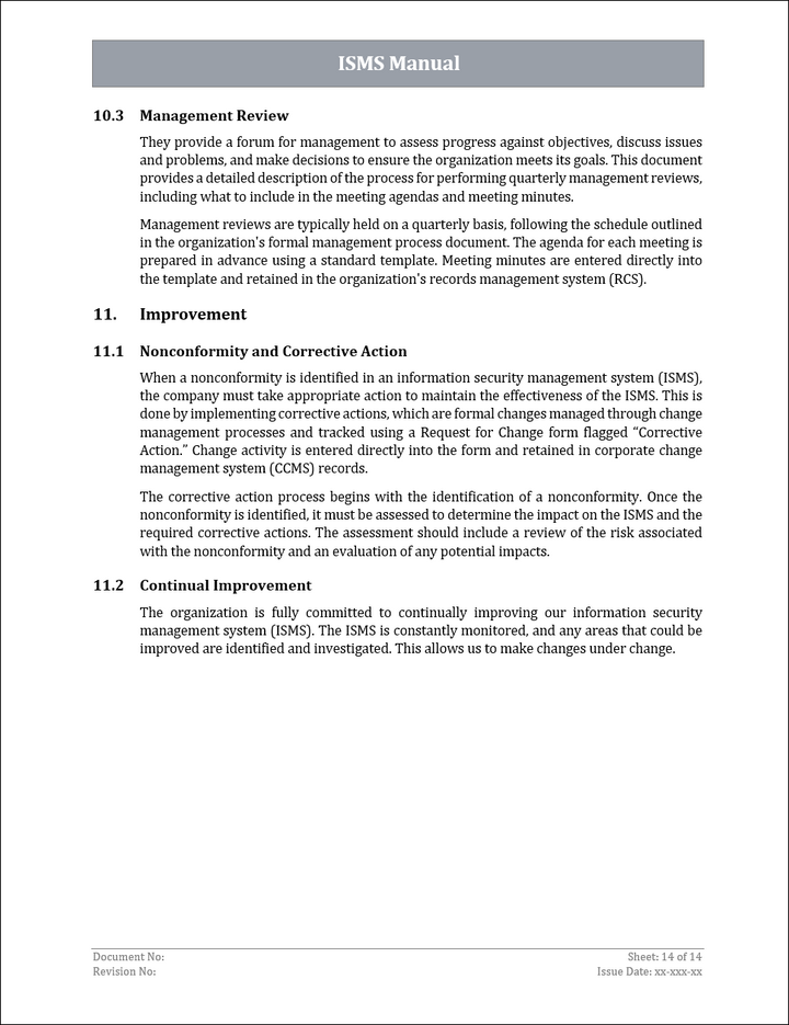 ISMS Manual - 27001:2022