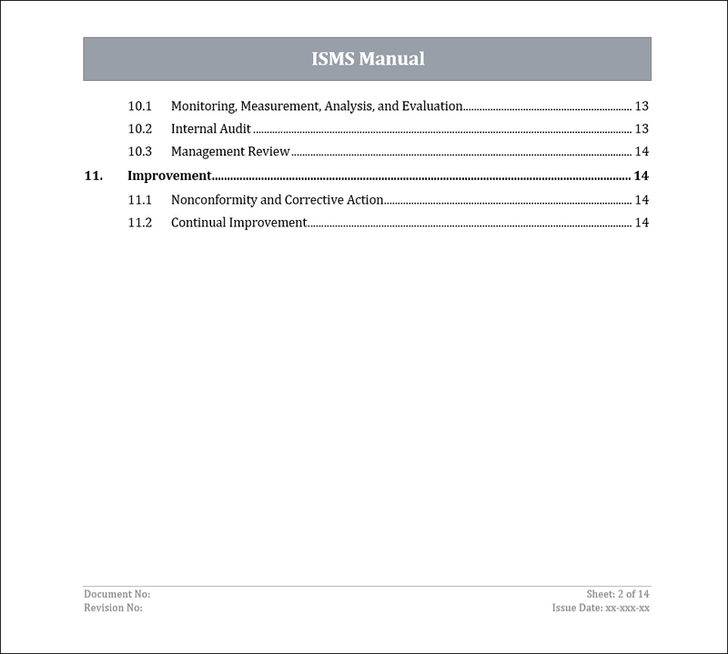 ISMS Manual - 27001:2022 – ISO Templates and Documents Download