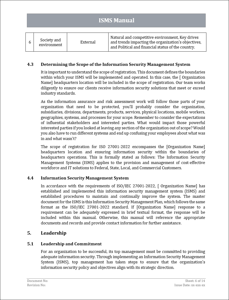 ISMS Manual - 27001:2022