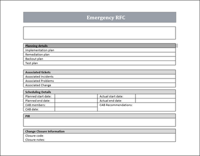 Emergency RFC 