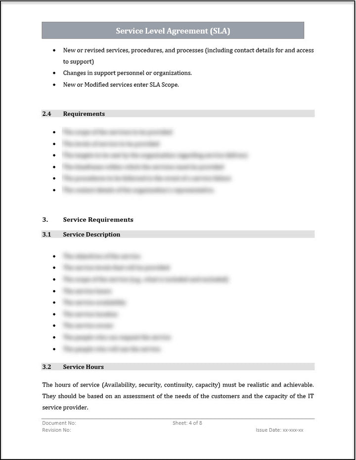 ISO 20000 Documentation Toolkit