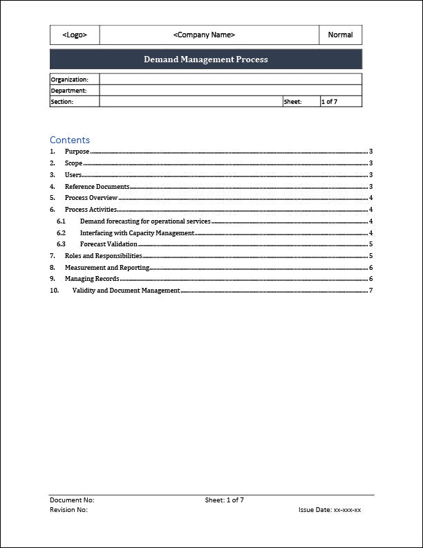 ISO 20000 Documentation Toolkit