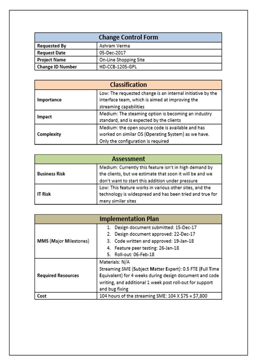 Change Management Form Sample Qms Change Management Pack – ISO Templates and Documents Download
