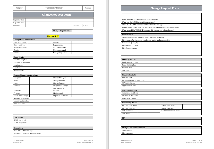 Change Request 
