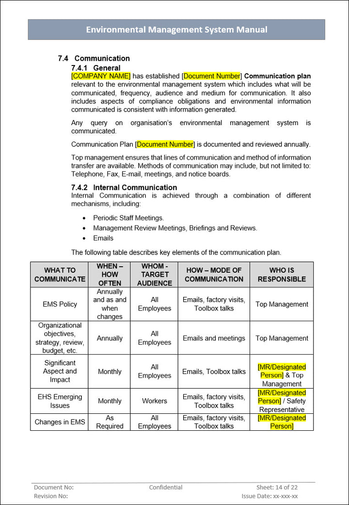 Environment management system 