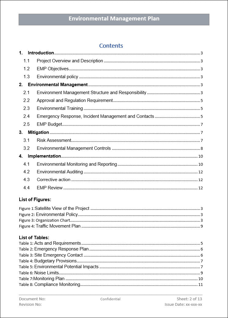 Environmental Management Plan Repairs Example.pdf Environmental management plan- ISO 14001 – ISO Templates and Documents ...