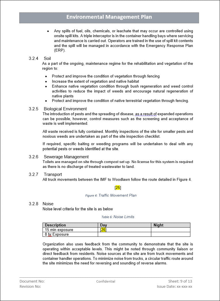 Environmental Management Plan Repairs Example.pdf Environmental management plan- ISO 14001 – ISO Templates and Documents ...