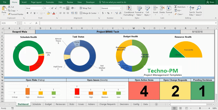 Excel Project manager 