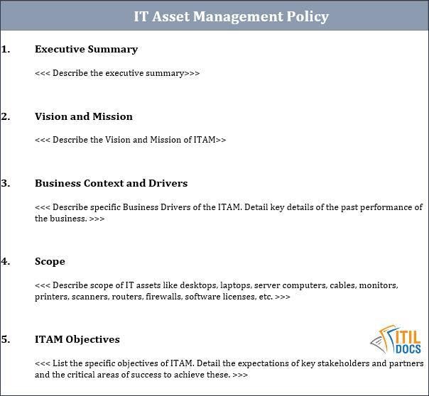IT Asset Management Policy