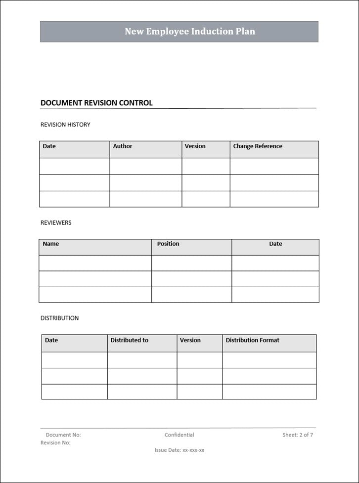 Induction Plan.pdf QMS New Employee Induction Plan – ISO Templates and Documents Download