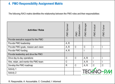 PMO Roles and Responsibilities