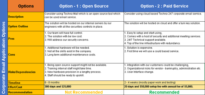 Project Options paper Template