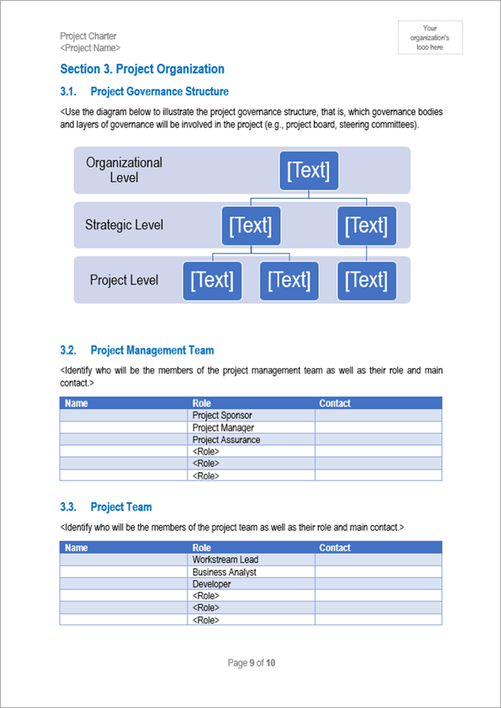 Project Charter Template