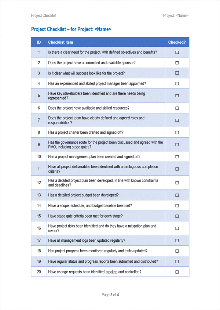 Project Completion Checklist Template New Hire Checklist Template