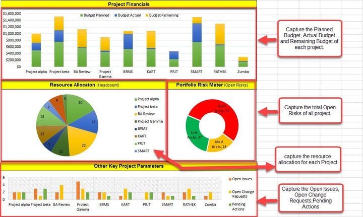 Project Financials Dashboard 