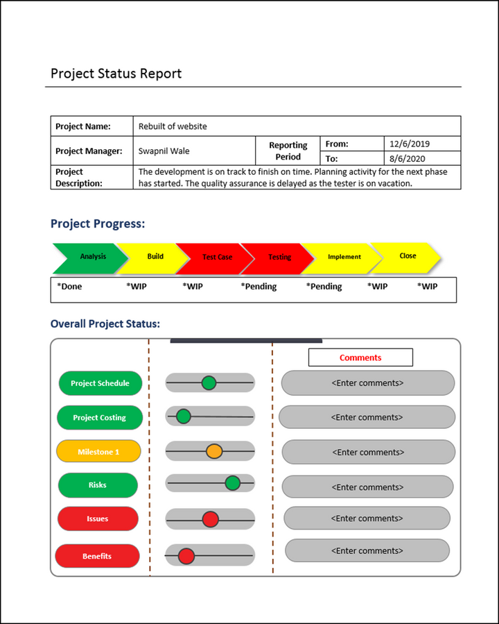 Project Status Report 