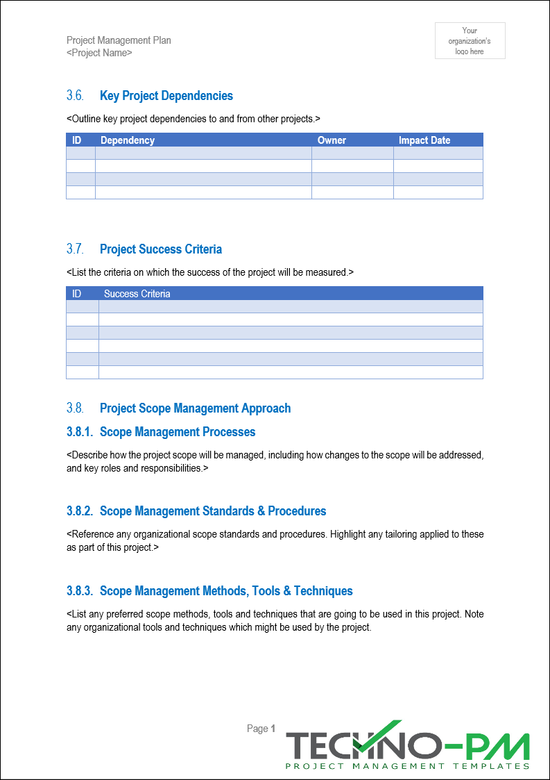 Project Management Plan Template ISO Templates and Documents Download Project Management Plan Template ISO Templates and Documents Download