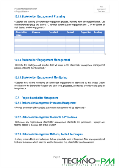 Stakeholder Engagement Planning