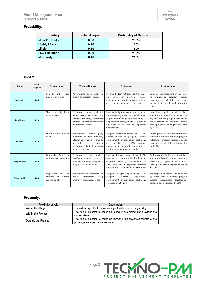 Project Plan Example Pmi Template.pdf Project Management Plan Template – ISO Templates and Documents Download